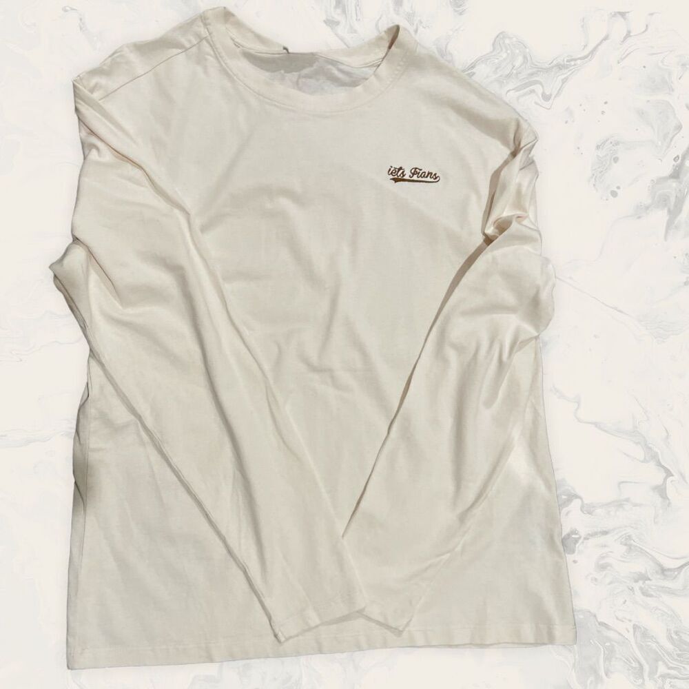 Iets Frans …Let’s Franz Panel Long Sleeve T shirt - Small - cream